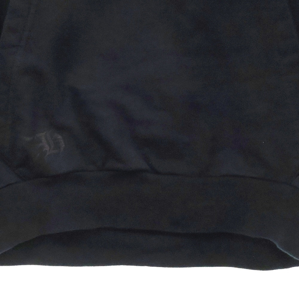 CHROME HEARTS(クロムハーツ) SWTSHRT PLVR 袖フローラルバックホースシュープリント プルオーバーパーカー ネイビー