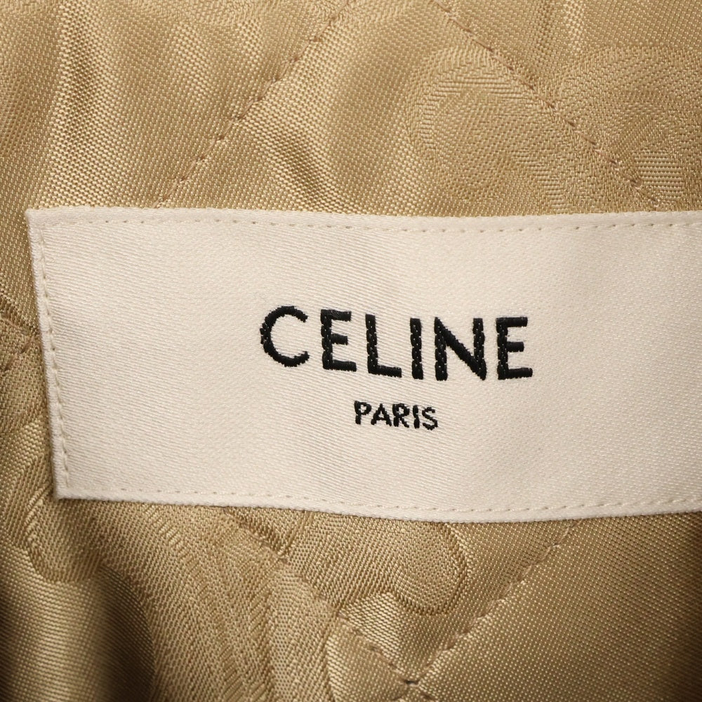 CELINE(セリーヌ) ジャケット キルティングチェック オーバーシャツ ドロップショルダー レディース 2W16B029X.07MR ブルー