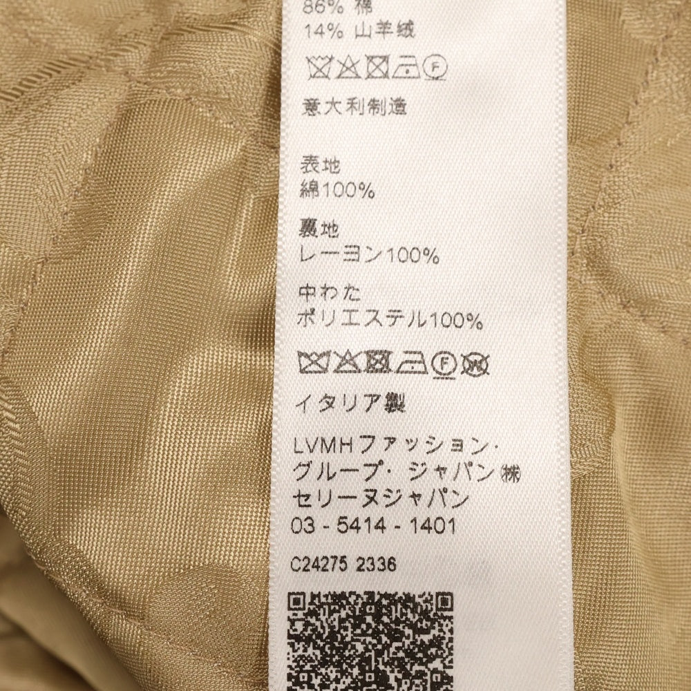CELINE(セリーヌ) ジャケット キルティングチェック オーバーシャツ ドロップショルダー レディース 2W16B029X.07MR ブルー