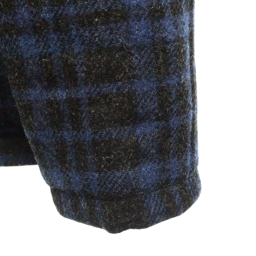 THE NORTH FACE PURPLE LABEL(ノースフェイスパープルレーベル) ×HARRIS TWEED Serow ハリーツイード セロー ツイード ファー付 ダウンジャケット ND2873N チャコール