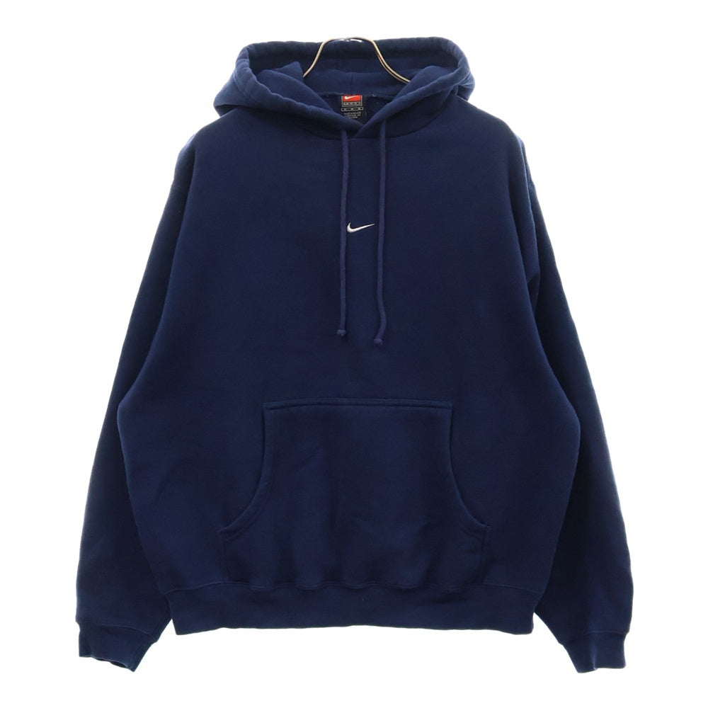 NIKE(ナイキ) 00s センターロゴ フーディー パーカー ネイビー