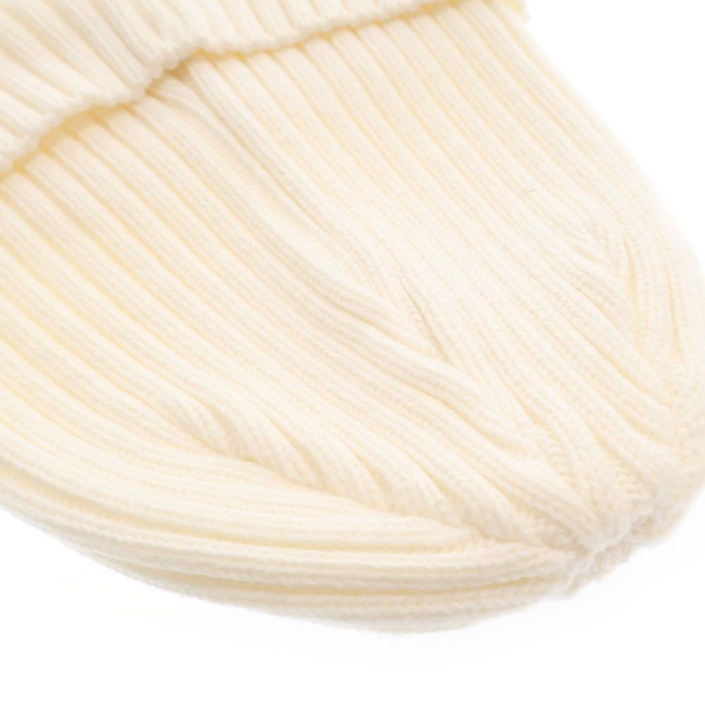 SUPREME(シュプリーム) 19SS Overdyed Beanie スモールボックスロゴリブニット アイボリー