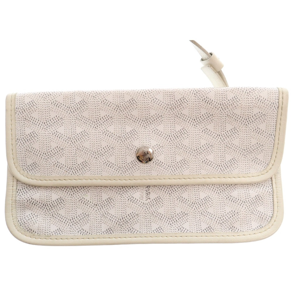GOYARD(ゴヤール) サンルイPM トートバッグ ハンドバッグ 肩掛けバッグ PVC ポーチ付 ホワイト BAL120101