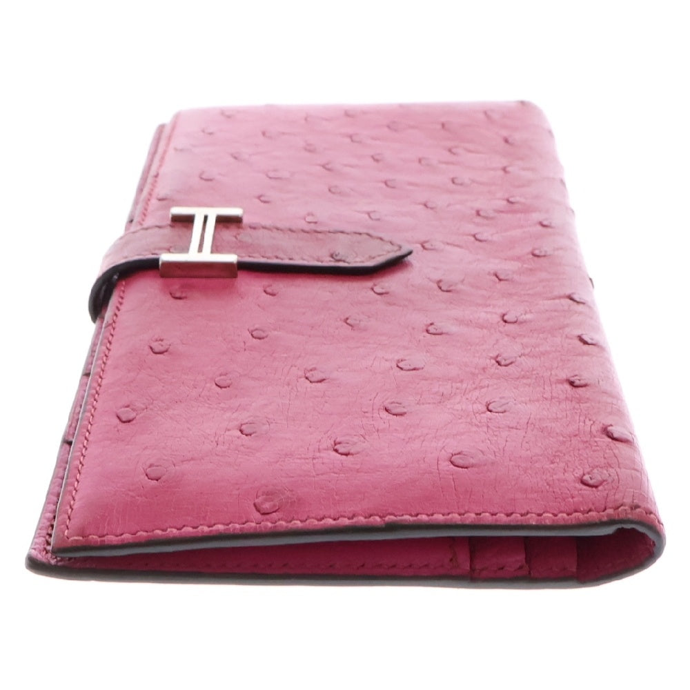 HERMES(エルメス) べアンスフレ ロングウォレット 長財布 □H刻印 ピンク