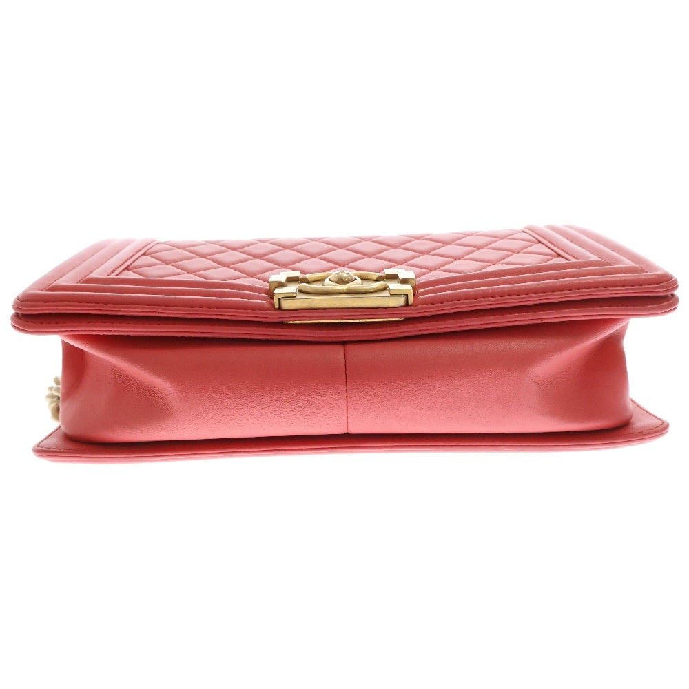 CHANEL(シャネル) ボーイシャネル チェーンショルダー ラムスキン ショルダーバッグ レディース A67086 ピンク
