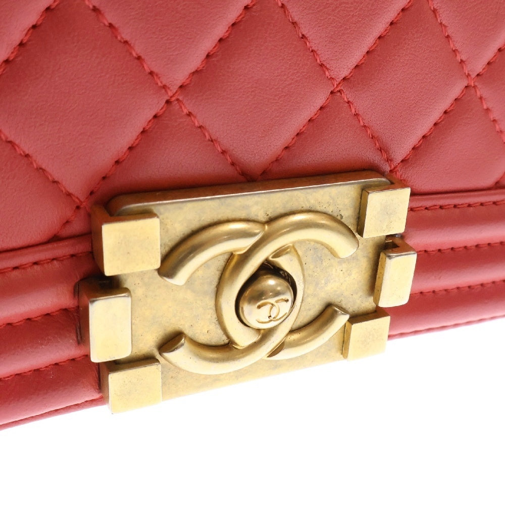 CHANEL(シャネル) ボーイシャネル チェーンショルダー ラムスキン ショルダーバッグ レディース A67086 ピンク
