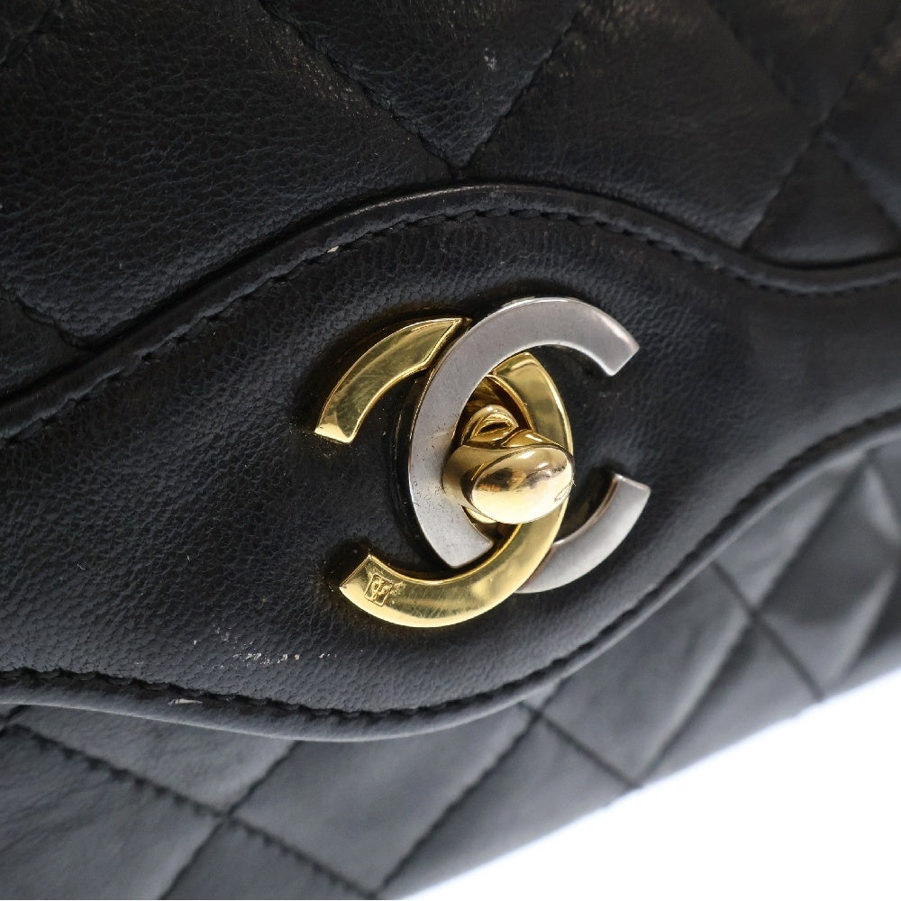 CHANEL(シャネル) パリ限定 ダイアナ ダブルフラップ チェーンショルダーバッグ レディース ブラック