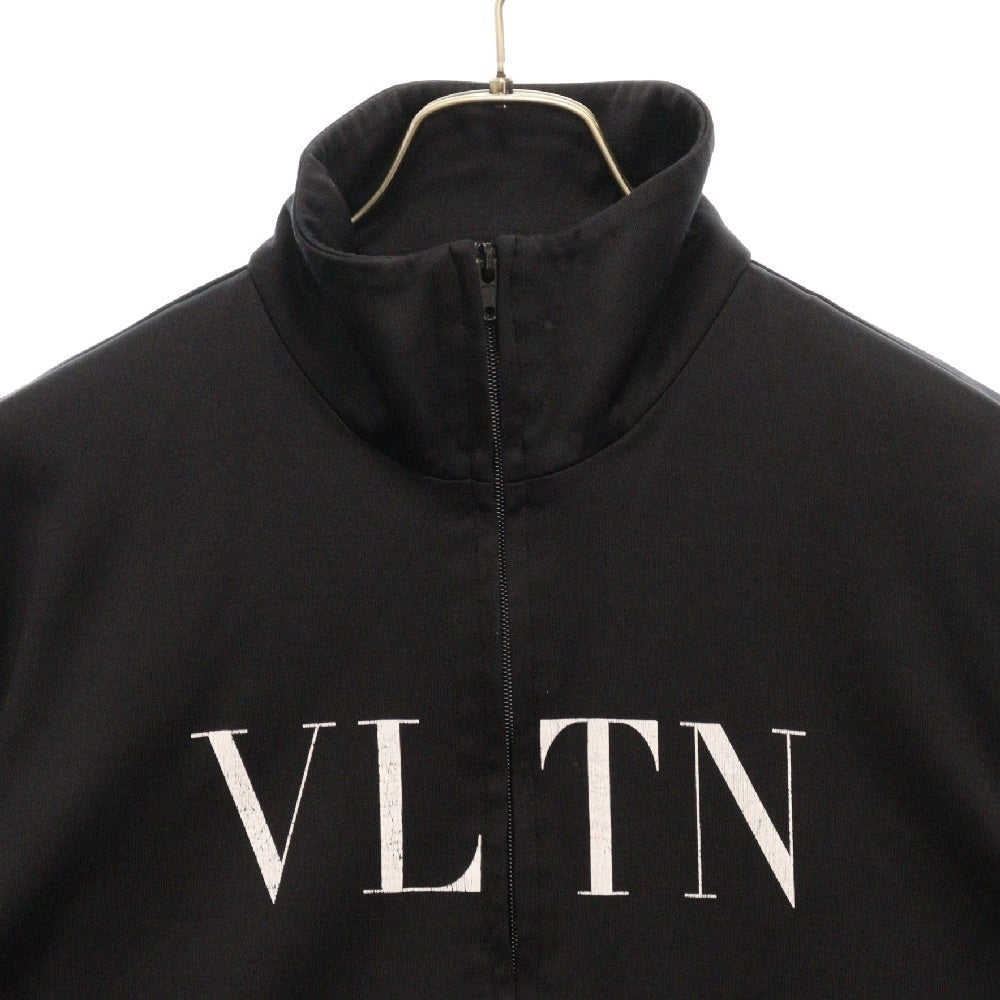 VALENTINO(ヴァレンチノ) フロントロゴプリント ジップアップトラックジャケット ブラック RV3MF00YYPF