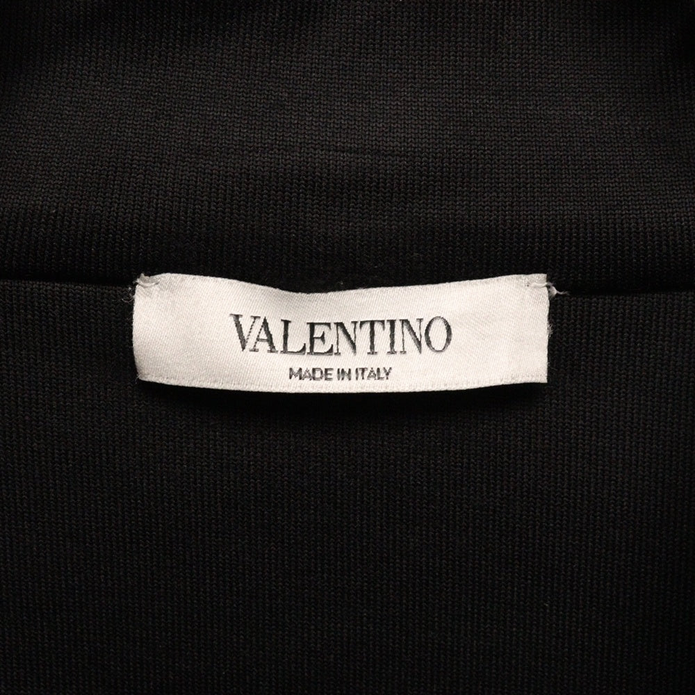VALENTINO(ヴァレンチノ) フロントロゴプリント ジップアップトラックジャケット ブラック RV3MF00YYPF