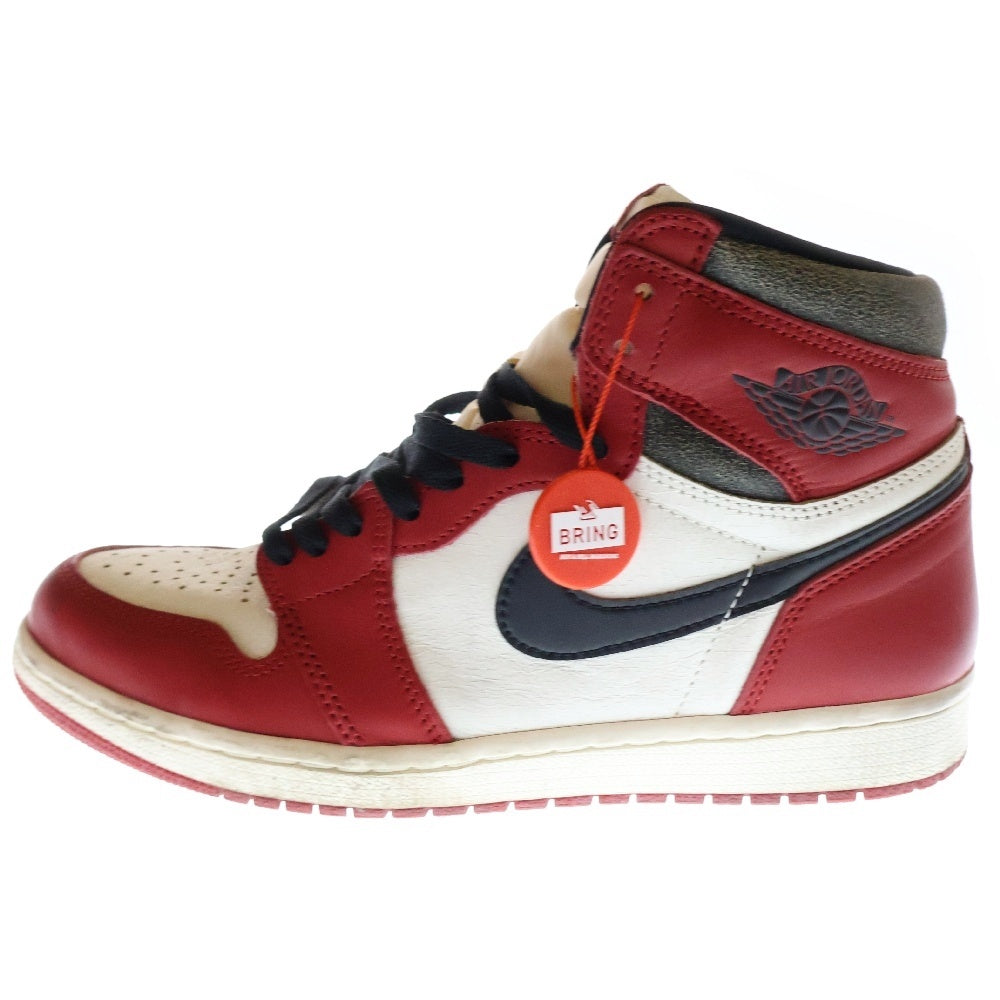NIKE(ナイキ) Air Jordan 1 High OG Lost & Found Chicago エアジョーダン1 ハイ OG ロスト & ファウンド シカゴ ハイカットスニーカー レッド US9.5/27.5cm DZ5485-612