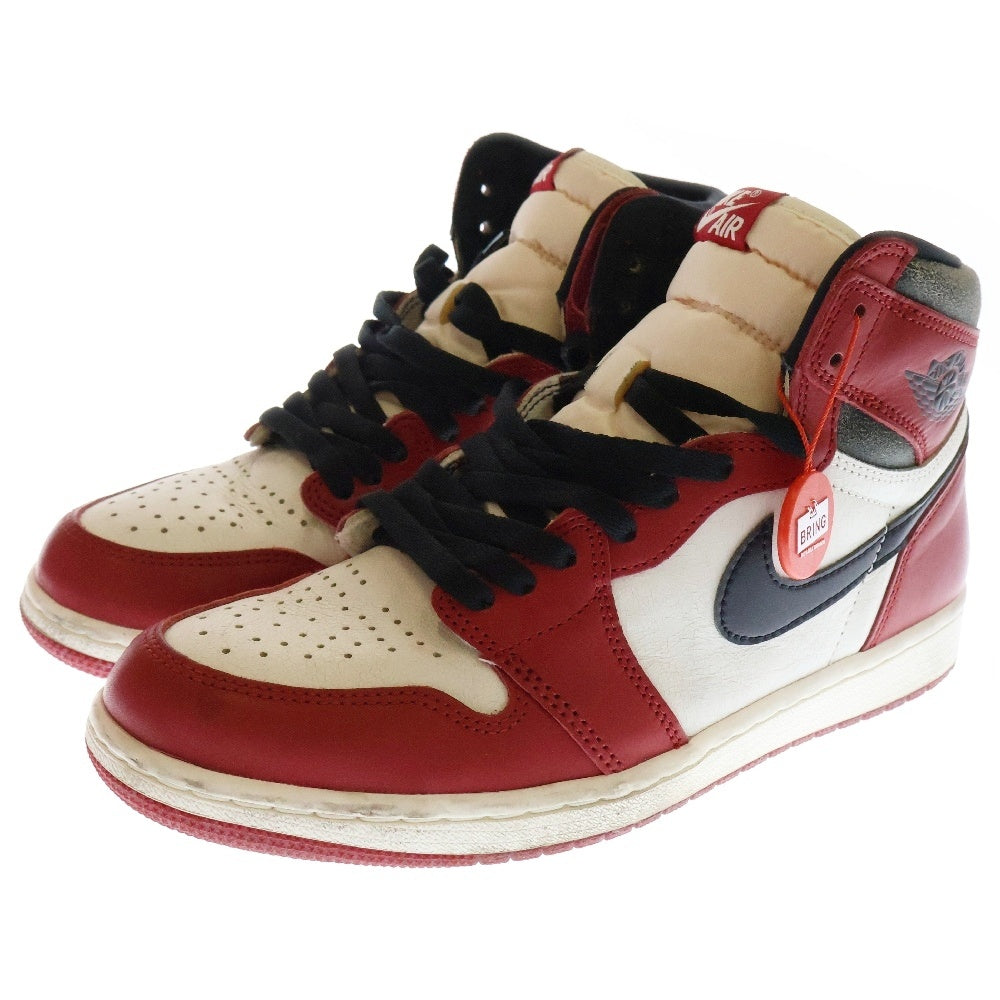 NIKE(ナイキ) Air Jordan 1 High OG Lost & Found Chicago エアジョーダン1 ハイ OG ロスト & ファウンド シカゴ ハイカットスニーカー レッド US9.5/27.5cm DZ5485-612