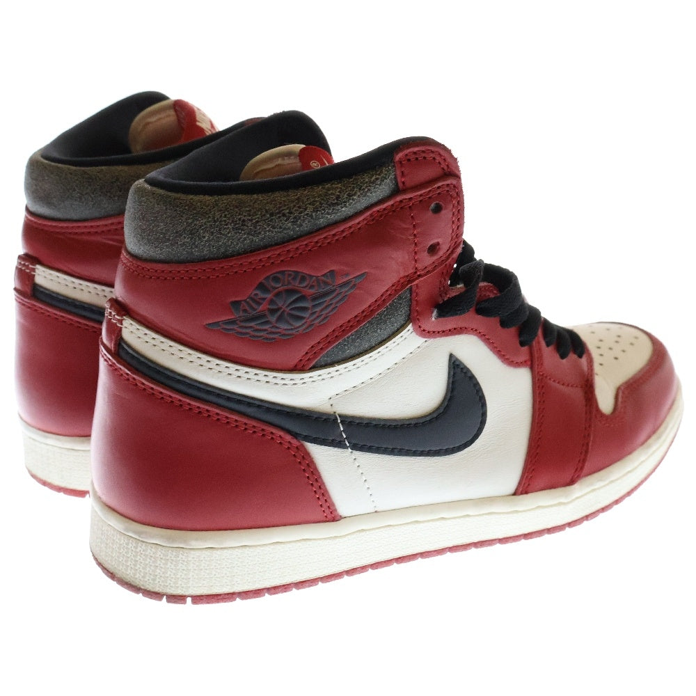 NIKE(ナイキ) Air Jordan 1 High OG Lost & Found Chicago エアジョーダン1 ハイ OG ロスト & ファウンド シカゴ ハイカットスニーカー レッド US9.5/27.5cm DZ5485-612