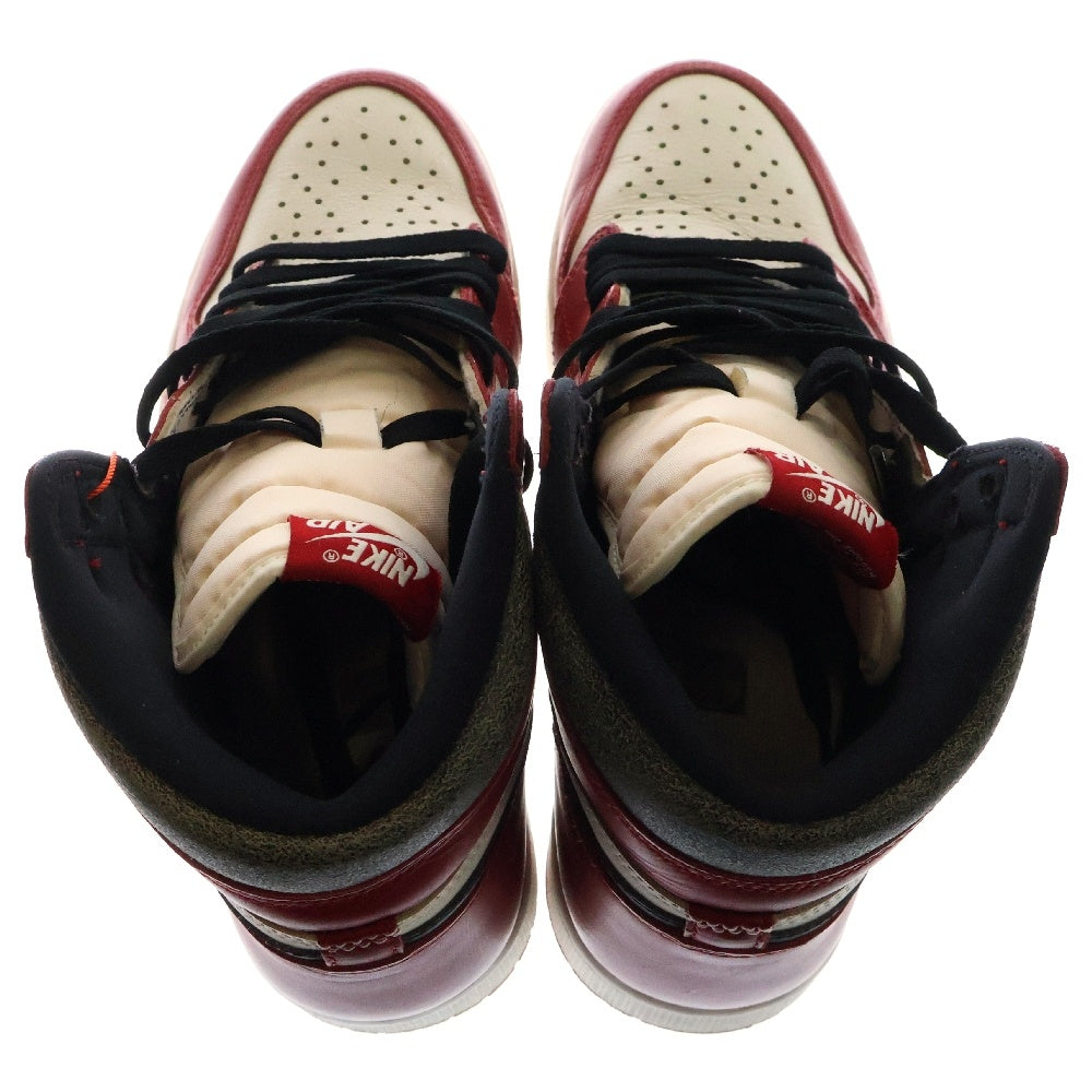 NIKE(ナイキ) Air Jordan 1 High OG Lost & Found Chicago エアジョーダン1 ハイ OG ロスト & ファウンド シカゴ ハイカットスニーカー レッド US9.5/27.5cm DZ5485-612