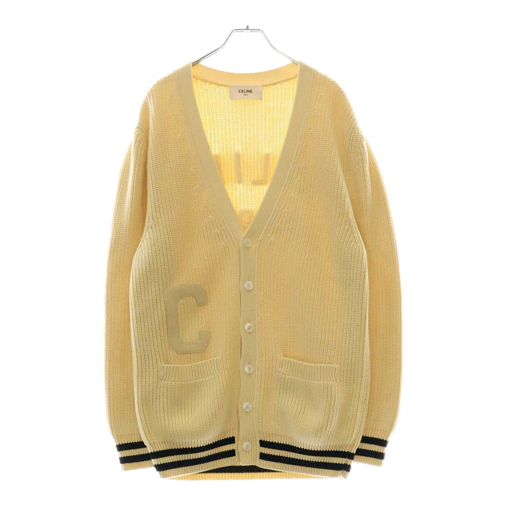 CELINE(セリーヌ) ロゴワッペン カレッジニットカーディガン アイボリー 2AD7O192W 60EB
