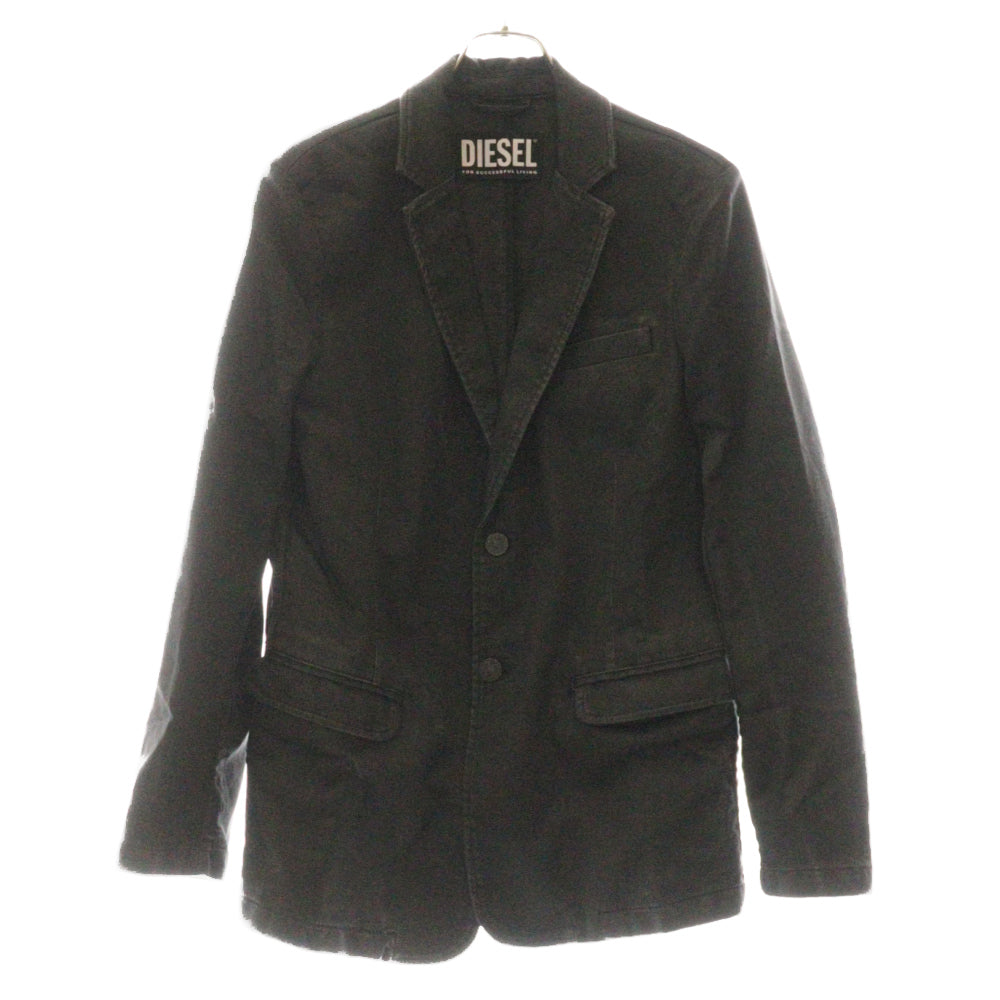 DIESEL(ディーゼル) ダメージ加工 テーラードジャケット ブラック 00SWN6