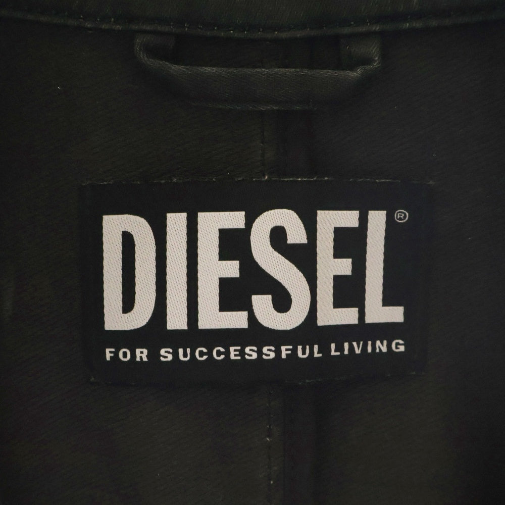DIESEL(ディーゼル) ダメージ加工 テーラードジャケット ブラック 00SWN6