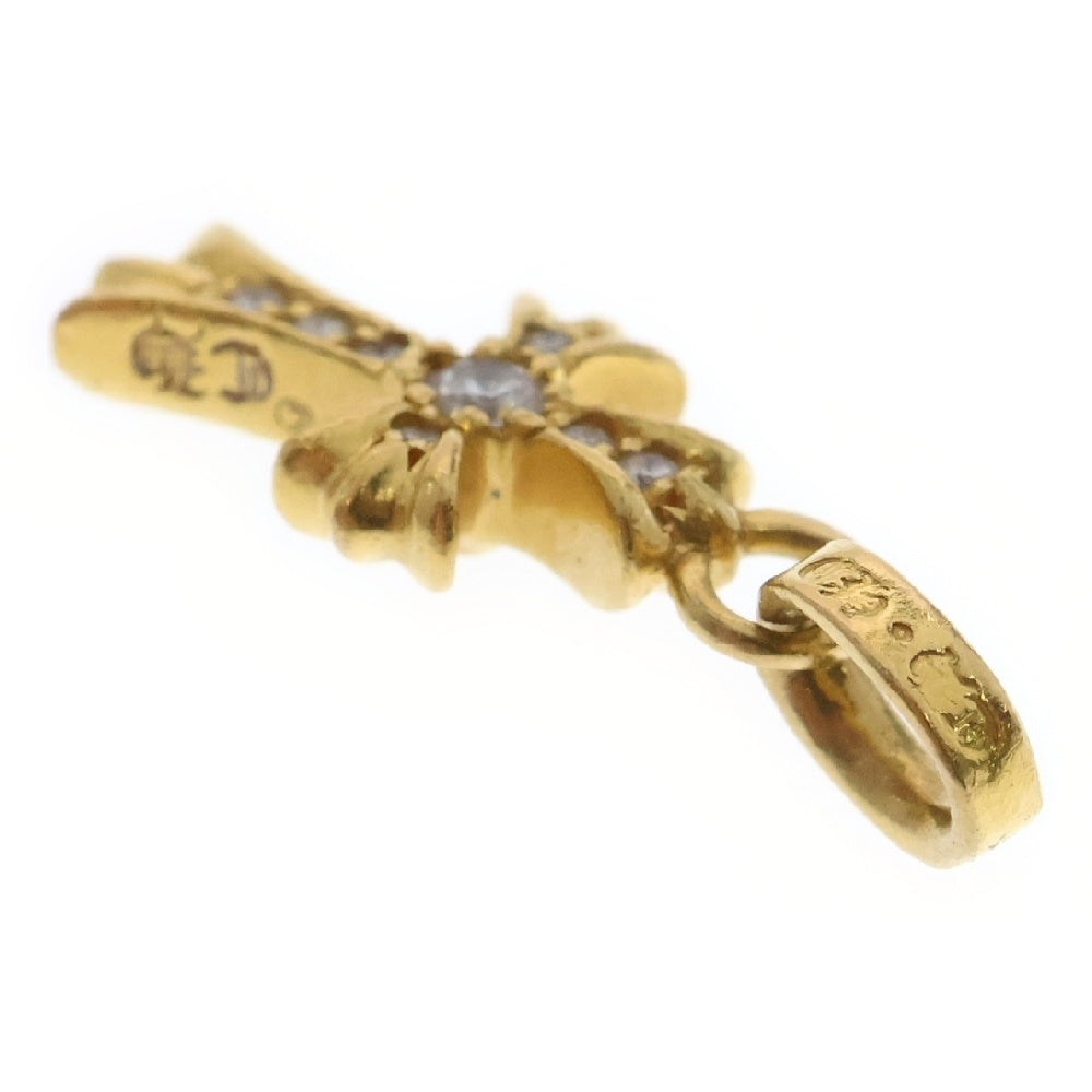 CHROME HEARTS(クロムハーツ) 22K CRS BBYFAT P/DIA ベイビーファットクロス PAVEダイヤ ペンダントトップ ゴールド BCA035