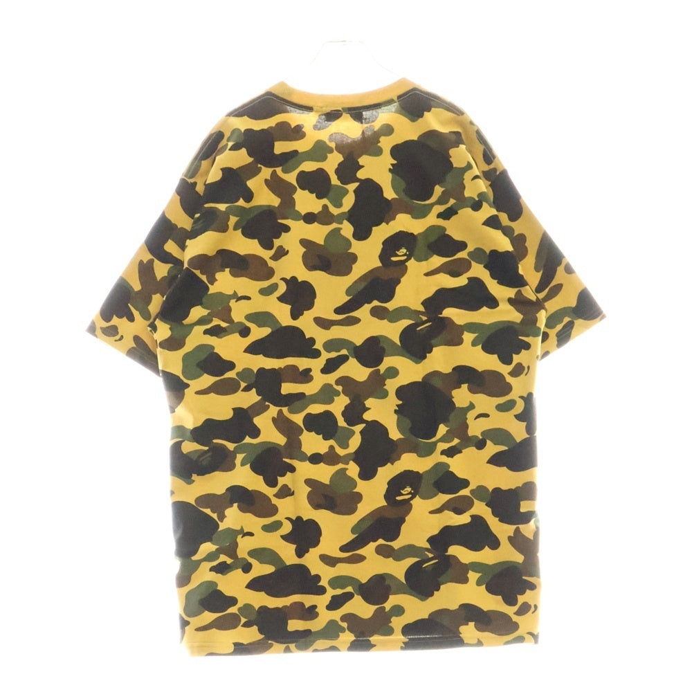 A BATHING APE(アベイシングエイプ) 1ST CAMO COLLEGE TEE 1ST カモ カレッジ クルーネック半袖Tシャツカットソー カモフラージュ C001CSL301010M