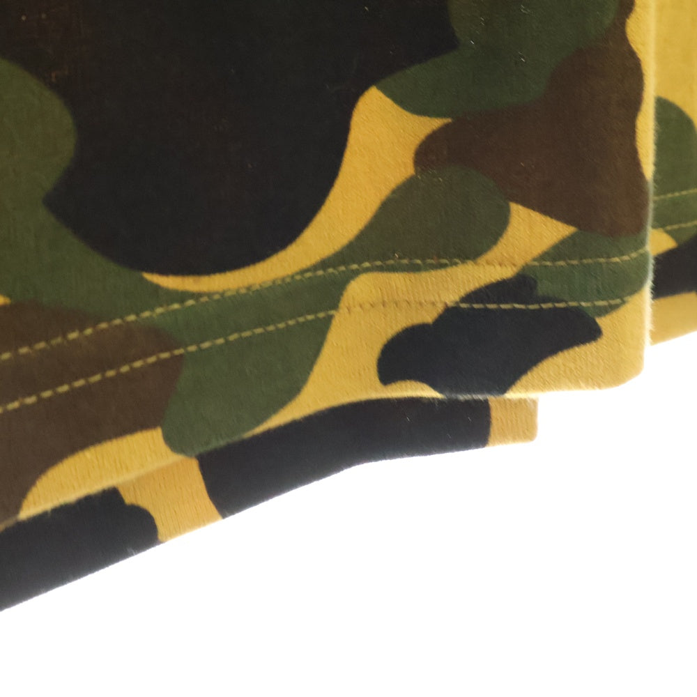 A BATHING APE(アベイシングエイプ) 1ST CAMO COLLEGE TEE 1ST カモ カレッジ クルーネック半袖Tシャツカットソー カモフラージュ C001CSL301010M