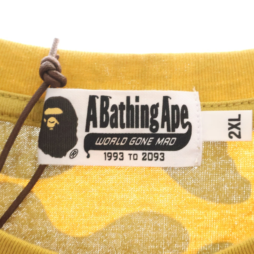 A BATHING APE(アベイシングエイプ) 1ST CAMO COLLEGE TEE 1ST カモ カレッジ クルーネック半袖Tシャツカットソー カモフラージュ C001CSL301010M