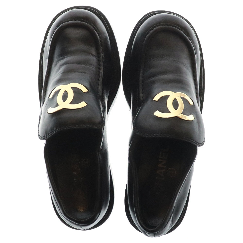 CHANEL(シャネル) ココマーク金具 ローファー ブラック レディース