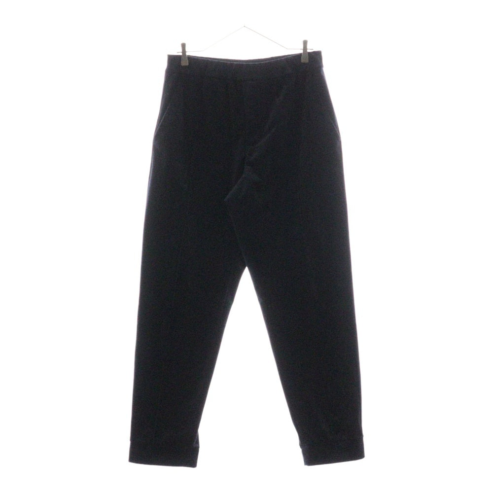 EMPORIO ARMANI(エンポリオアルマーニ) ポイントロゴ ベロア トラックパンツ ネイビー