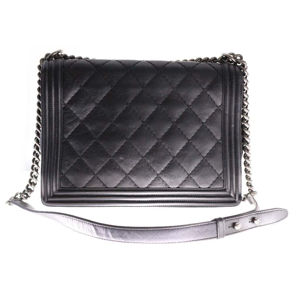 CHANEL(シャネル) ボーイシャネル30 カーフスキン チェーンショルダーバッグ レディース ブラック A92193