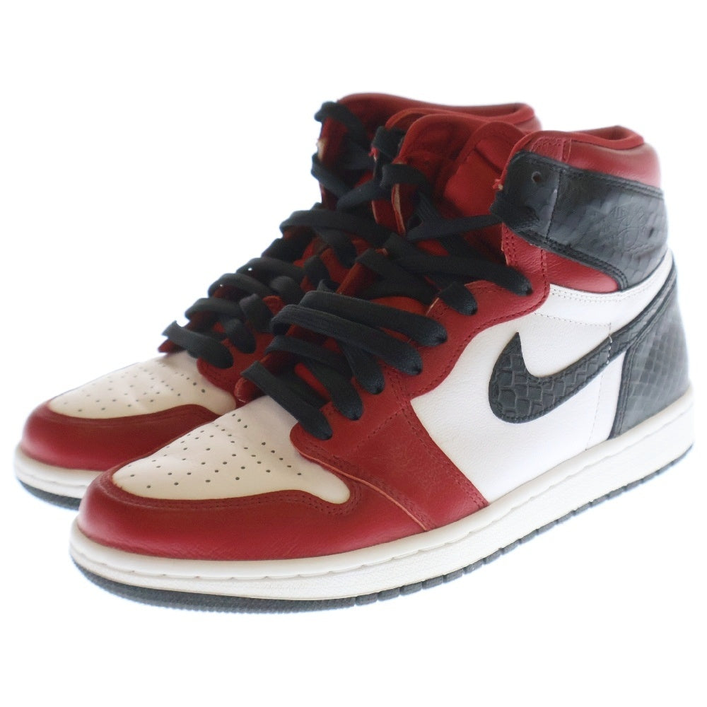 NIKE(ナイキ) WMNS Air Jordan 1 High OG Satin Red ウィメンズ エアジョーダン1 ハイ OG サテンレッド ハイカットスニーカー レッド US8.5/25.5cm CD0461-601