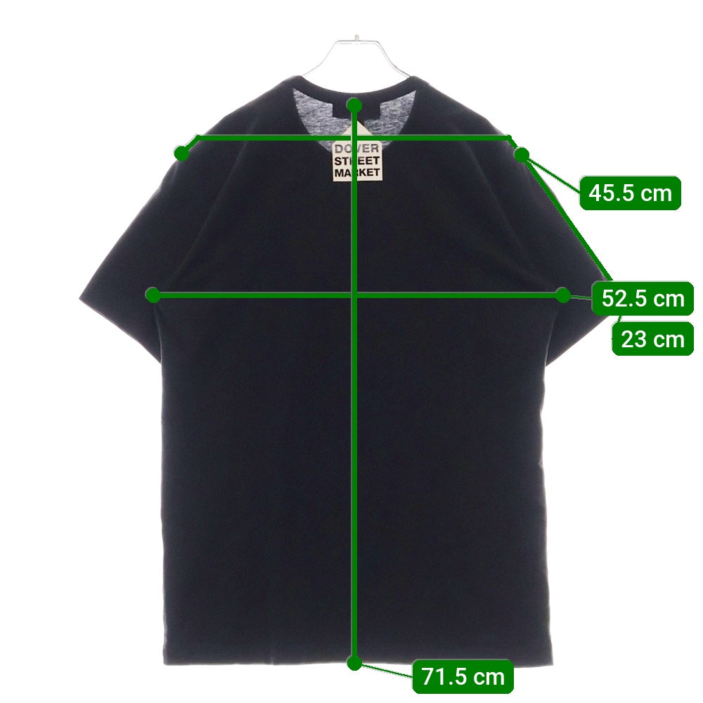 CHROME HEARTS(クロムハーツ) 12SS ×COMME des GARCONS DOVER STREET MARKET ZI-T002 ×コムデギャルソン ホースシュープリント クルーネック半袖Tシャツカットソー ブラック