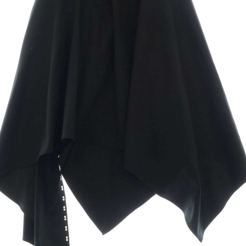 rokh(ロク) HOOK AND BAR DIAGONAL SKIRT フィッシュテール スカート レディース ブラック R2CA106