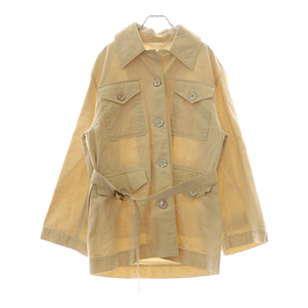 Acne Studios(アクネ ストゥディオズ) 20SS Belted Cotton Coat ショート丈コート アイボリー レディース FN-WN-OUTW000425