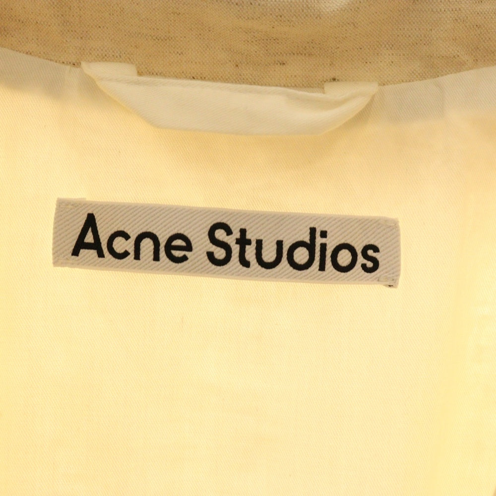 Acne Studios(アクネ ストゥディオズ) 20SS Belted Cotton Coat ショート丈コート アイボリー レディース FN-WN-OUTW000425