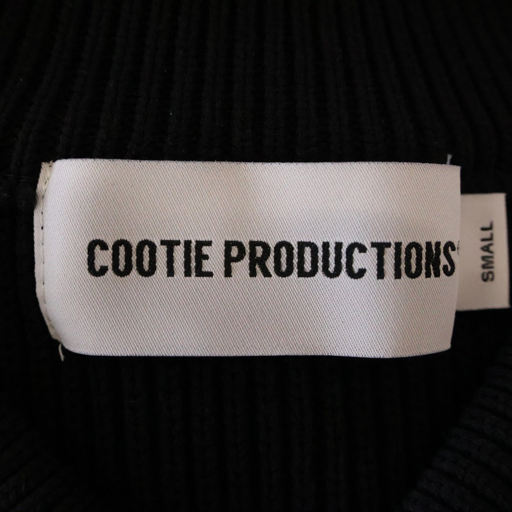 COOTIE PRODUCTIONS(クーティー プロダクションズ) 25SS Solotex Tilden Sweater ソリッドカラーのチルデンセーター Vネック セーター CTE-25S311 ブラック