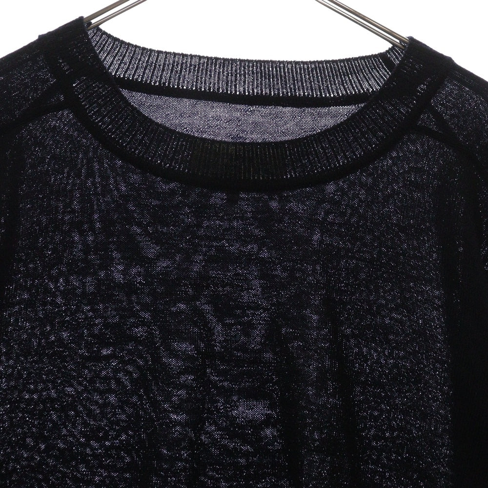 Maison Margiela 10(メゾン マルジェラ) 21AW 21AW エルボーパッチ クルーネックニットセーター S50HA1038 ネイビー