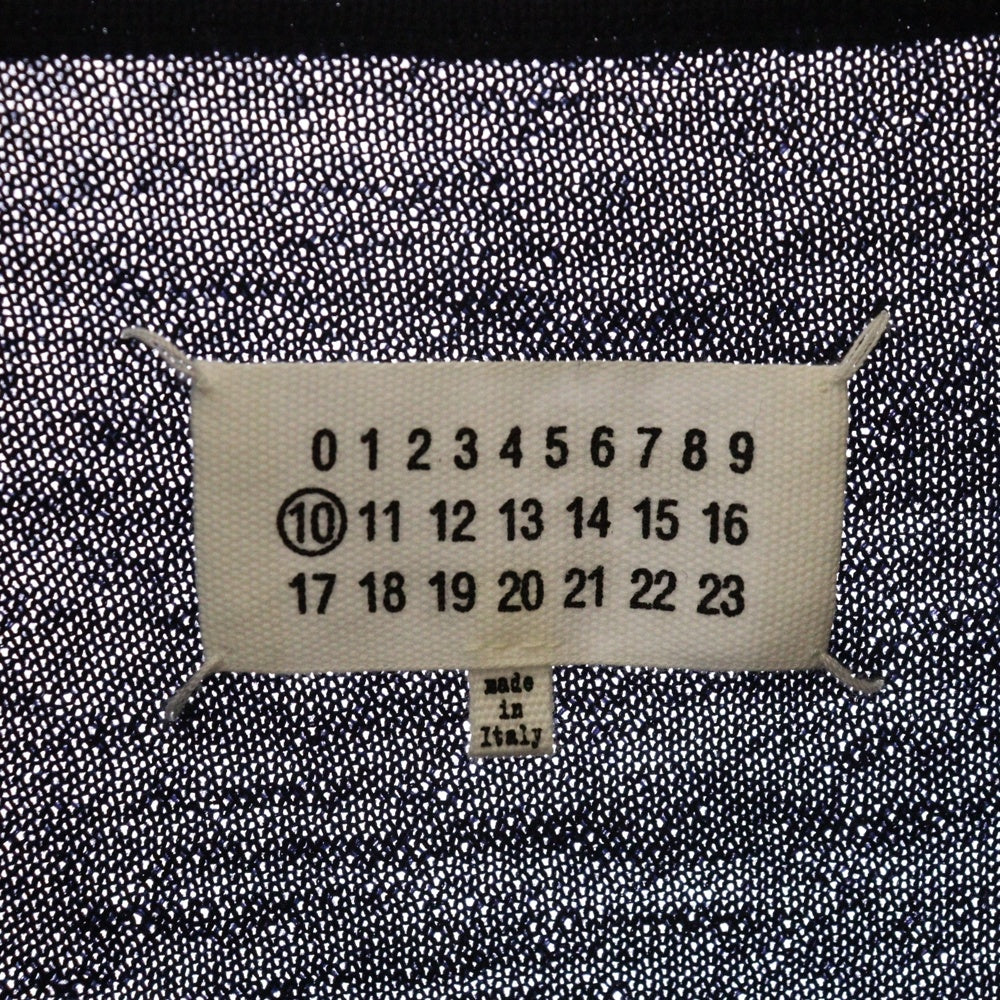 Maison Margiela 10(メゾン マルジェラ) 21AW 21AW エルボーパッチ クルーネックニットセーター S50HA1038 ネイビー