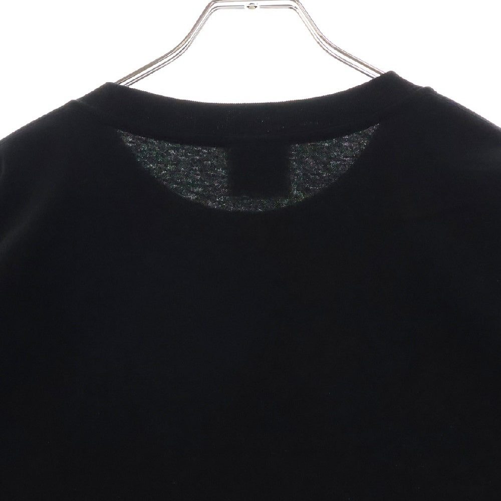 A BATHING APE(アベイシングエイプ) ABC CAMO COLLEGE TEE ABC カモ カレッジプリント クルーネックTシャツカットソー ブラック/グリーン 001TEL301005M