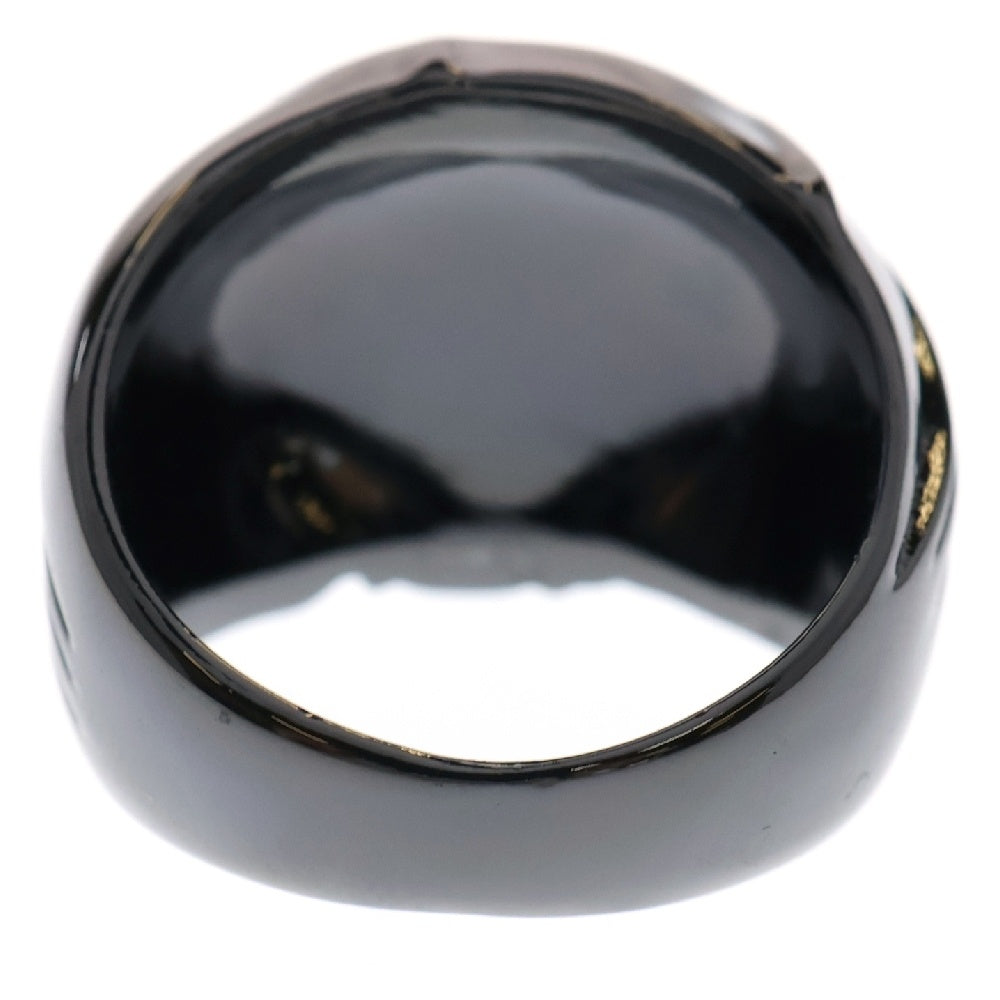 A BATHING APE(アベイシングエイプ) RHINESTONE APE HEAD RING ラインストーン リング ブラック