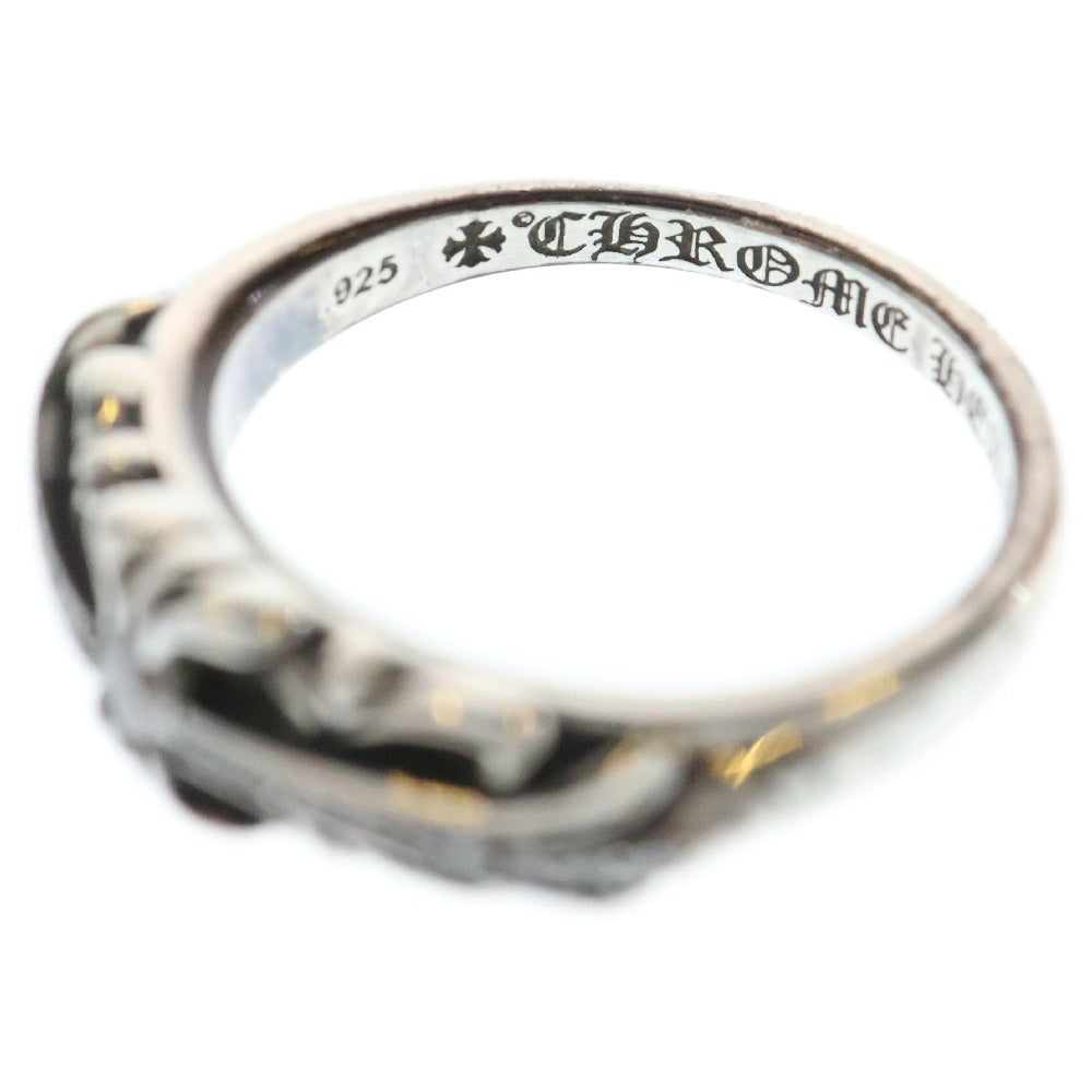 CHROME HEARTS(クロムハーツ) BABY CLSC P D ベイビークラシックフローラルクロス PAVEダイヤ シルバーリング