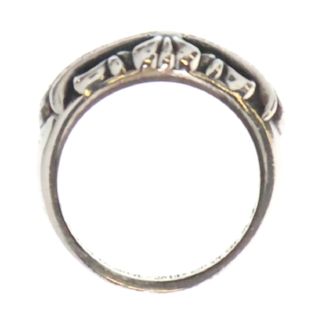 CHROME HEARTS(クロムハーツ) BABY CLSC P D ベイビークラシックフローラルクロス PAVEダイヤ シルバーリング
