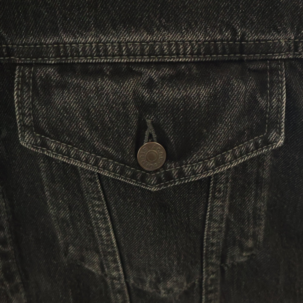 Acne Studios(アクネ ストゥディオズ) リラックスフィット デニムジャケット ブラック FN-UX-OUTW000018