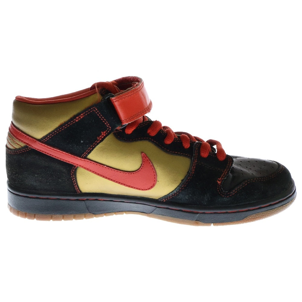 NIKE SB(ナイキエスビー) 【観賞用 2007年製】 Dunk Mid Money Cat ダンク マネーキャット ミッドカットスニーカー ブラック/レッド/ゴールド 27.5cm 314383-061