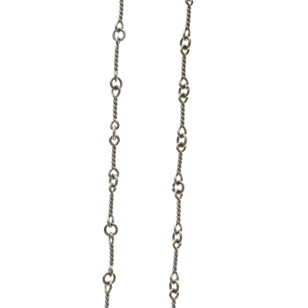 CHROME HEARTS(クロムハーツ) 18KWG NECKCHAIN T24 ツイストチェーンネックレス 24inch ホワイトゴールド