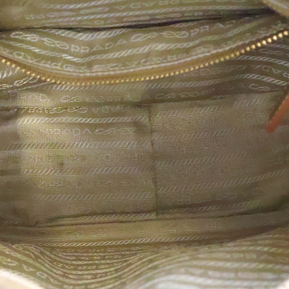 PRADA(プラダ) SAFFIANO LUX O PIOMBO ハンドバッグ 三角プレート レディース BN1113 ゴールド