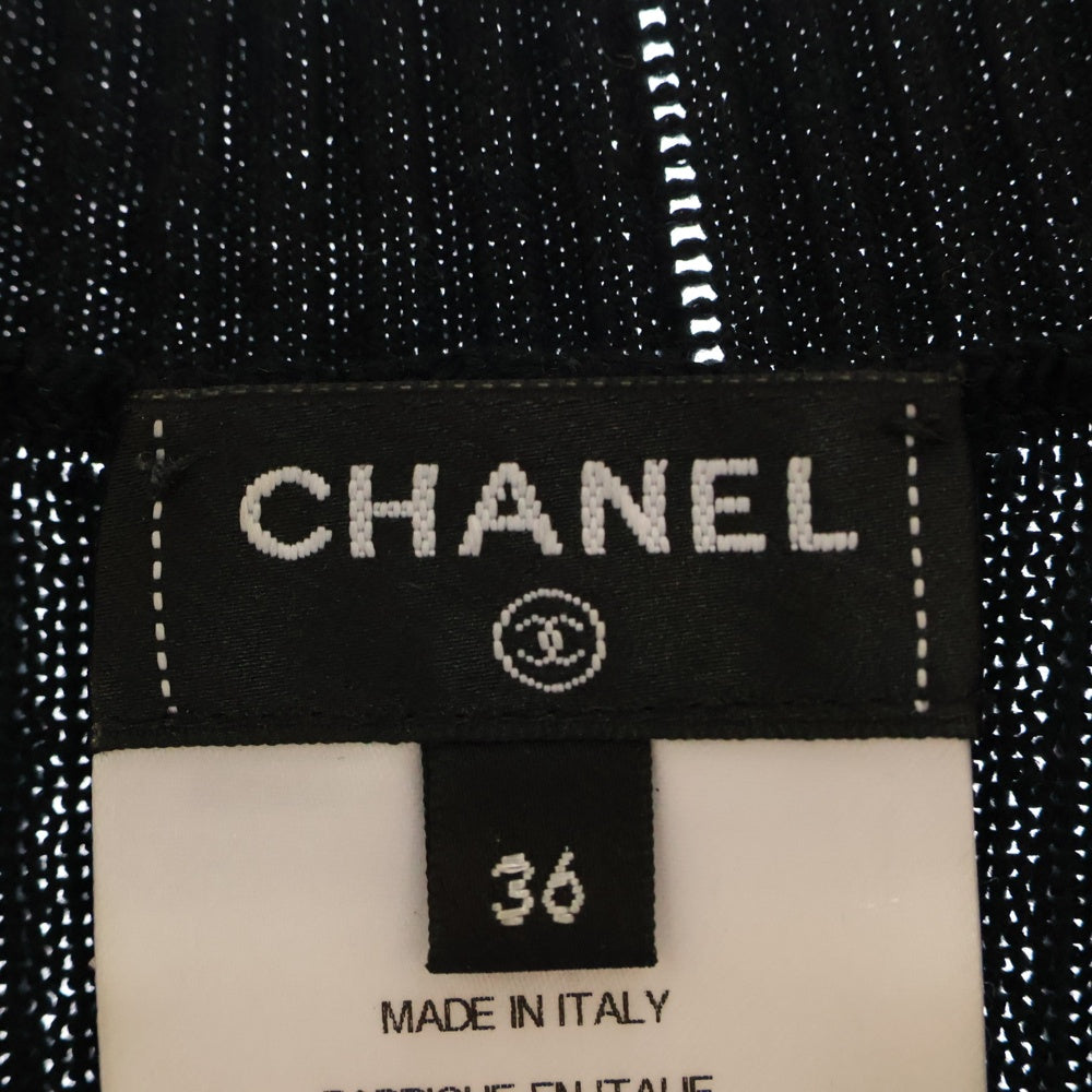 CHANEL(シャネル) 23AW Short Sleeve Knit Shirt ココマーク 半袖ニットシャツ P74721 レディース