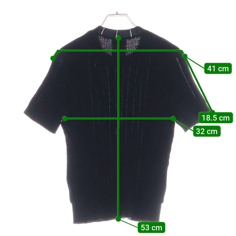 CHANEL(シャネル) 23AW Short Sleeve Knit Shirt ココマーク 半袖ニットシャツ P74721 レディース