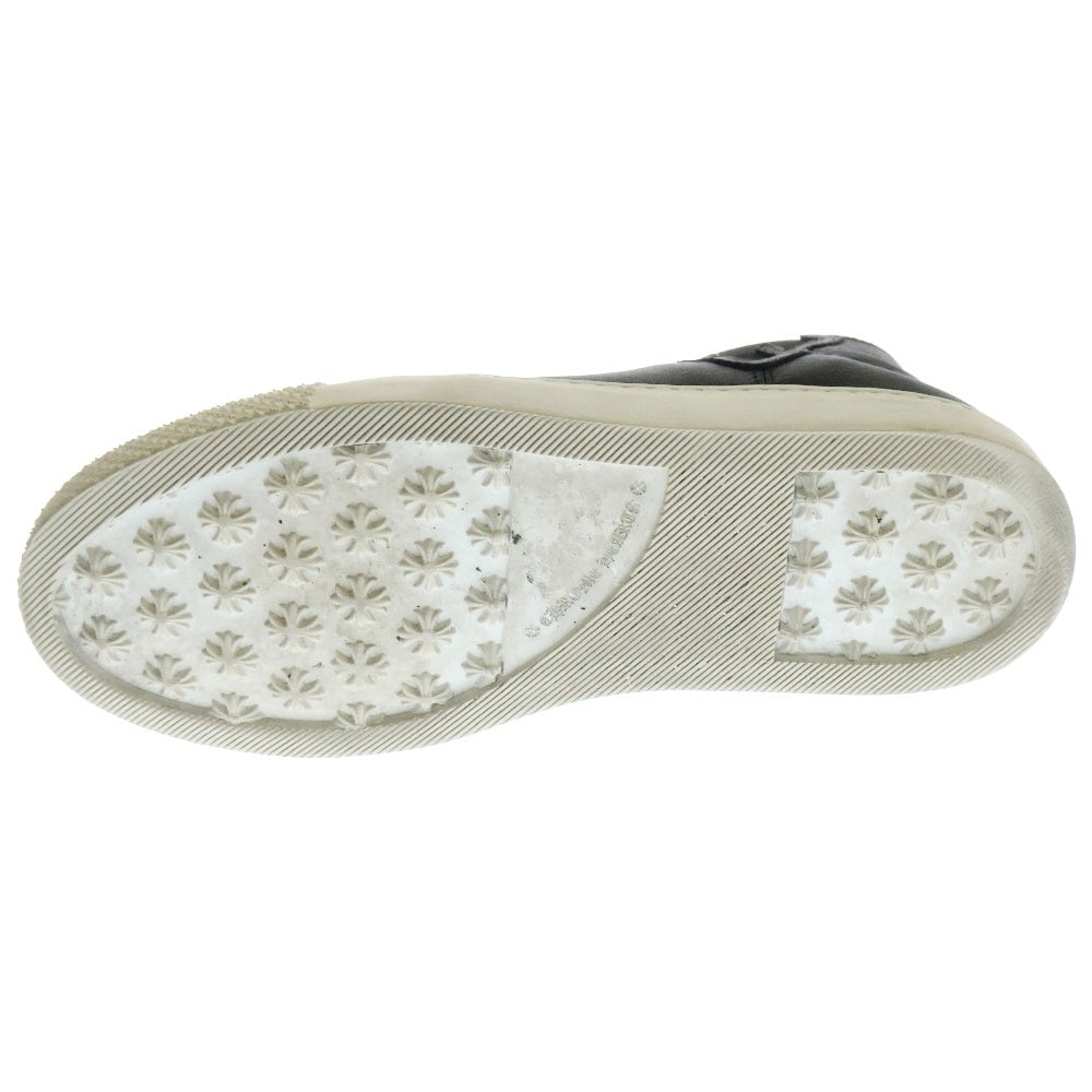 CHROME HEARTS(クロムハーツ) DAGGER MID TOP ダガー レザースリッポンスニーカー レディース ブラック