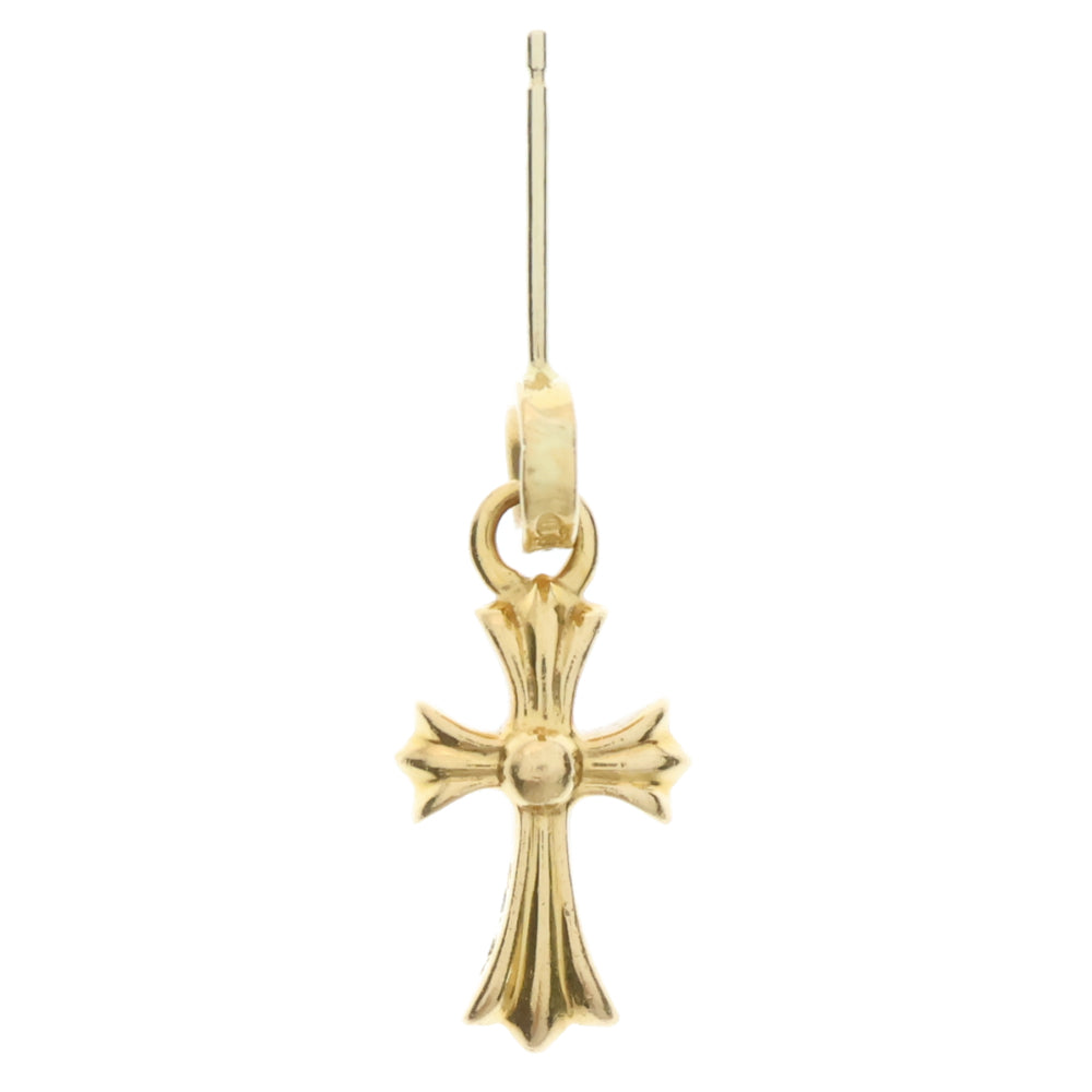 CHROME HEARTS(クロムハーツ) 22K BBY F PPRCHN P/DIA ベイビーファットクロス ドロップピアス PAVEダイヤ ゴールド BCA018
