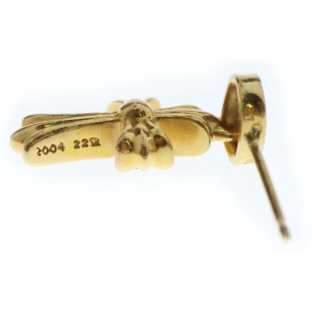 CHROME HEARTS(クロムハーツ) 22K BBY F PPRCHN P/DIA ベイビーファットクロス ドロップピアス PAVEダイヤ ゴールド BCA018