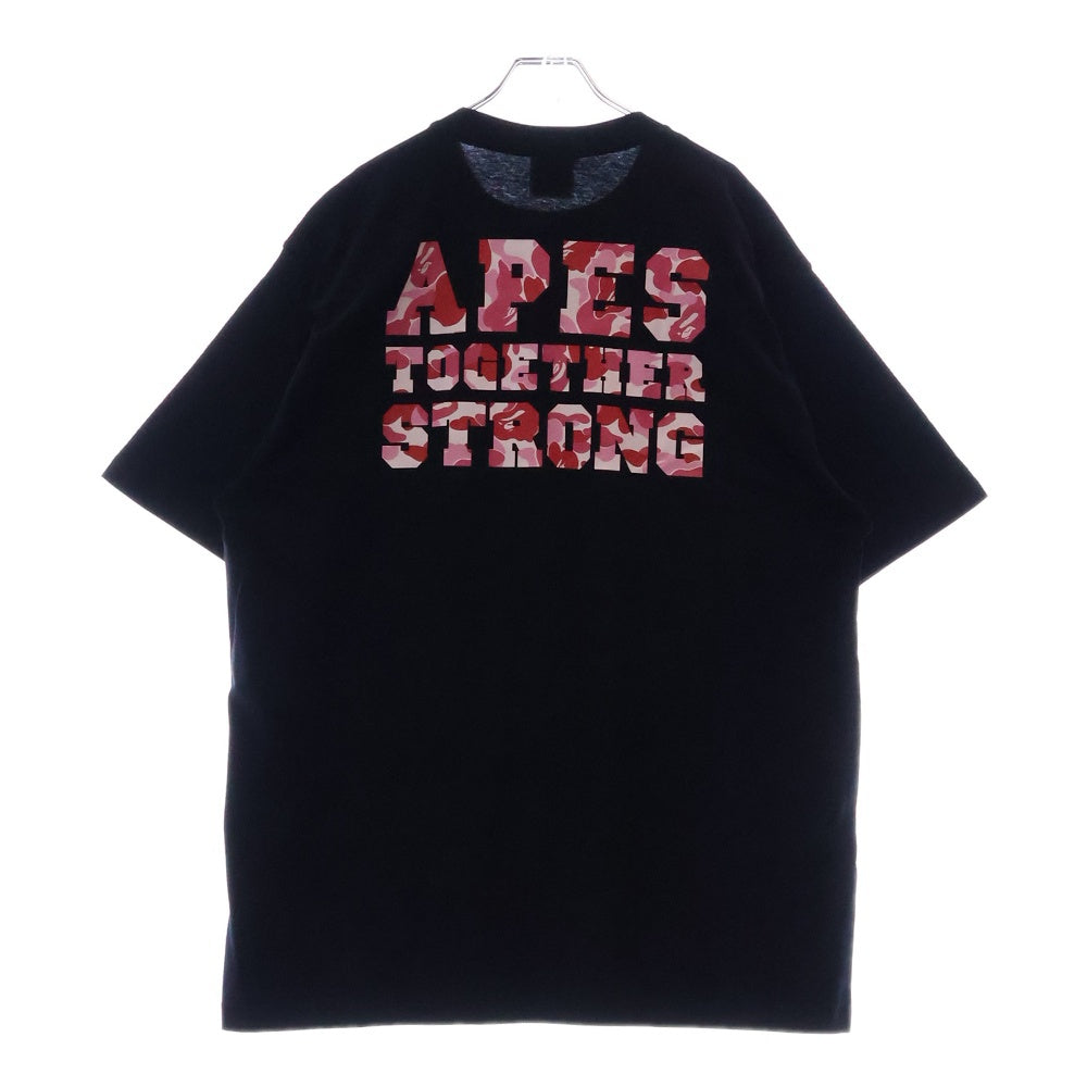A BATHING APE(アベイシングエイプ) ABC CAMO COLLEGE ATS TEE ABC カモ カレッジ ATS 半袖Tシャツカットソー ブラック