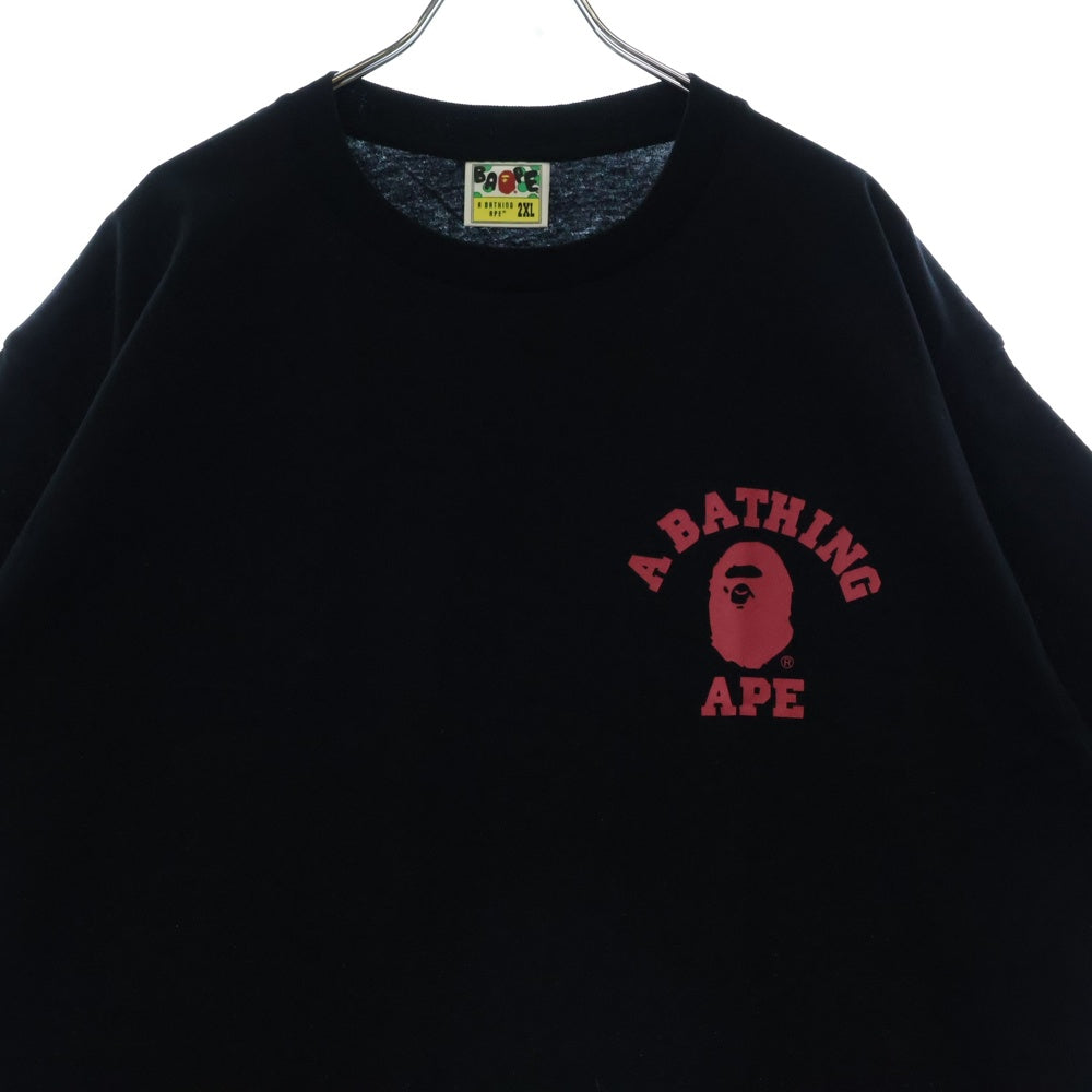 A BATHING APE(アベイシングエイプ) ABC CAMO COLLEGE ATS TEE ABC カモ カレッジ ATS 半袖Tシャツカットソー ブラック
